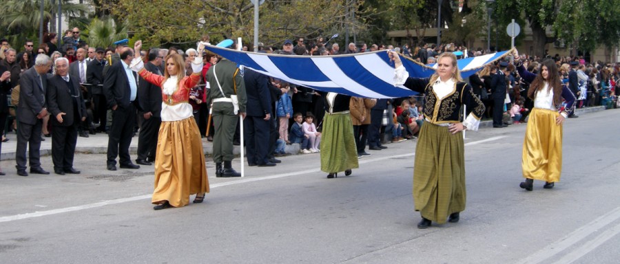 Η καθιερωμένη παρέλαση, για την τιμή και μνήμη της ηρωικής ημέρας που χάρισε την ελευθερία τους Έλληνες