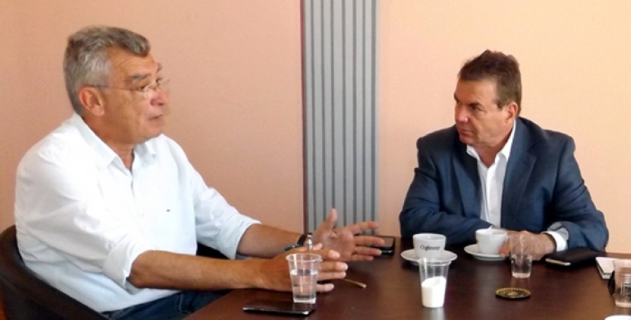 Ο Υφυπουργός Κοινωνικής Ασφάλισης Τάσος Πετρόπουλος, συναντήθηκε με το Δήμαρχο  Σπ. Γαληνό