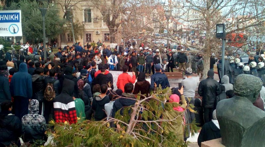 Διαμαρτυρία στη ΓΓΑΝΠ μετά την λαϊκή συνέλευση 