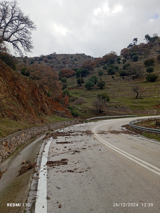 Λόγω βροχόπτωσης