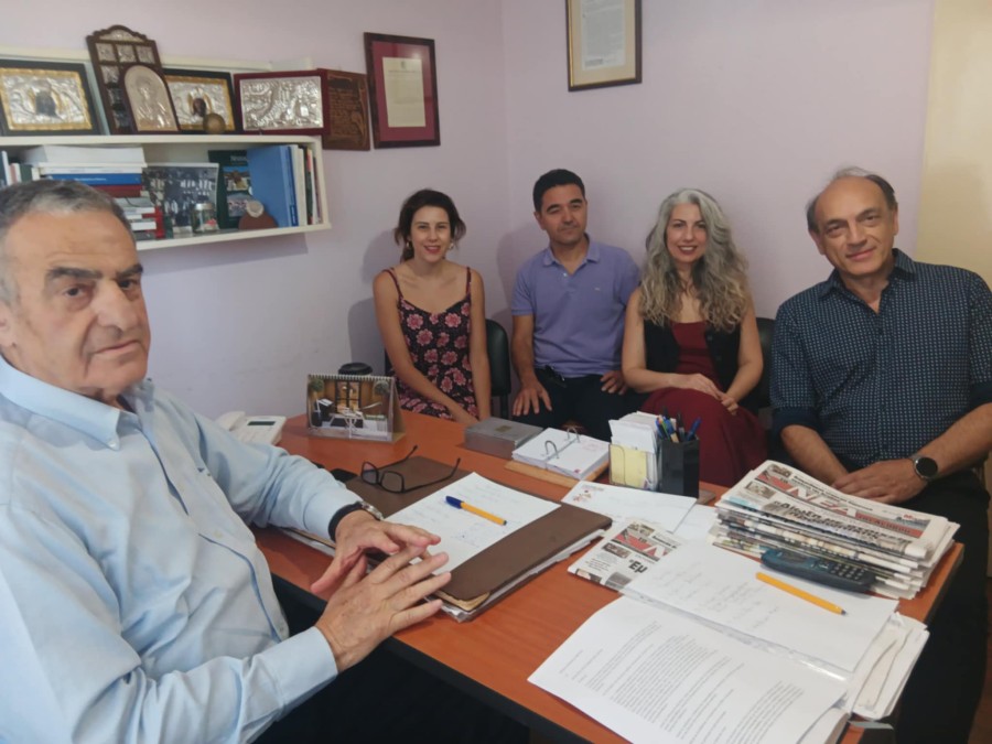 Οι εργαζόμενοι στη Δ.Ο.Υ. Μυτιλήνης στον Χ. Αθανασίου