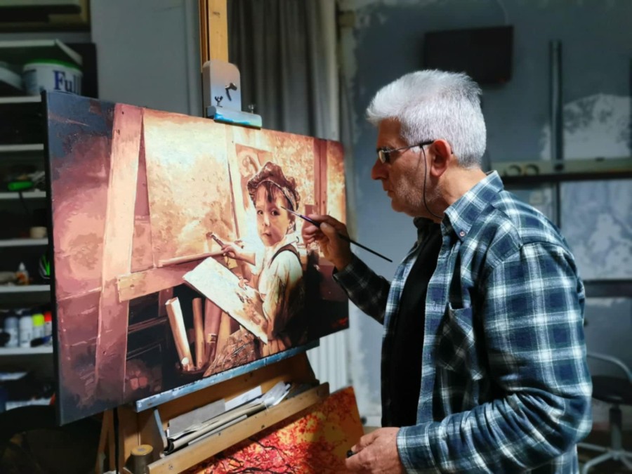 Έκθεση ζωγραφικής του Φ. Μανιού