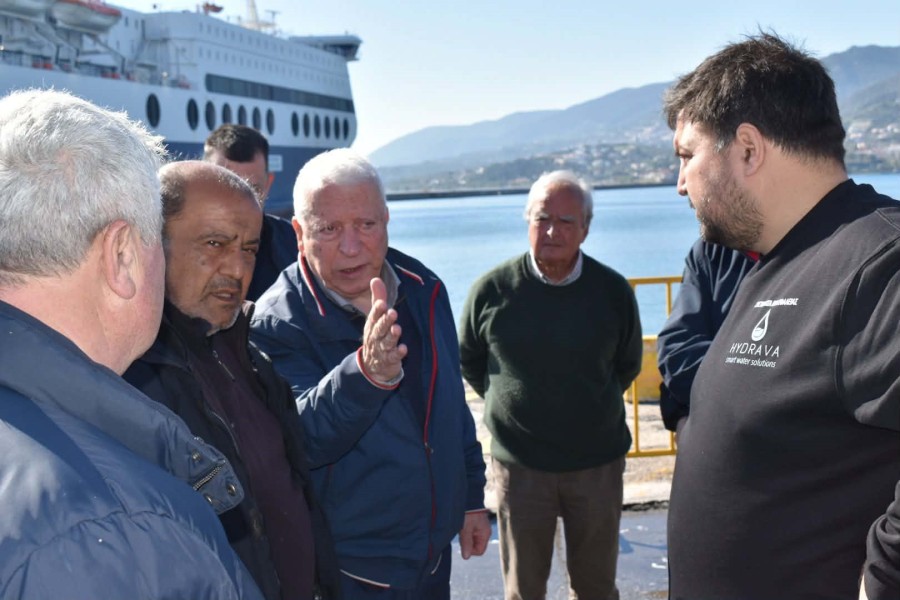 Στο λιμένα Μυτιλήνης