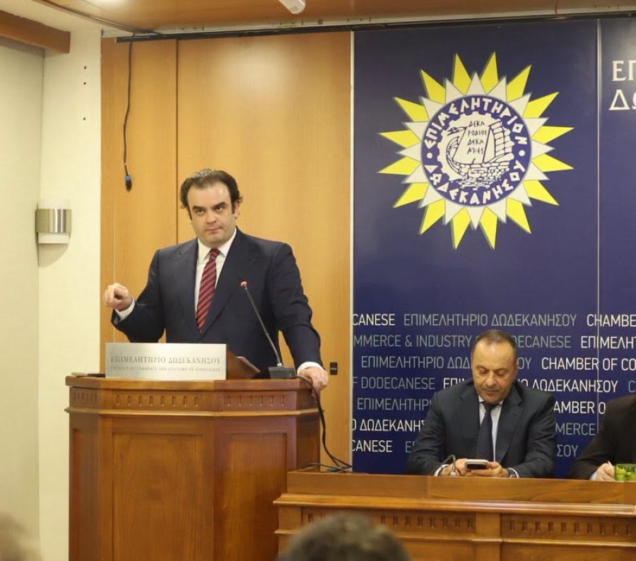 Ο Κ. Πιερρακάκης από τη Ρόδο