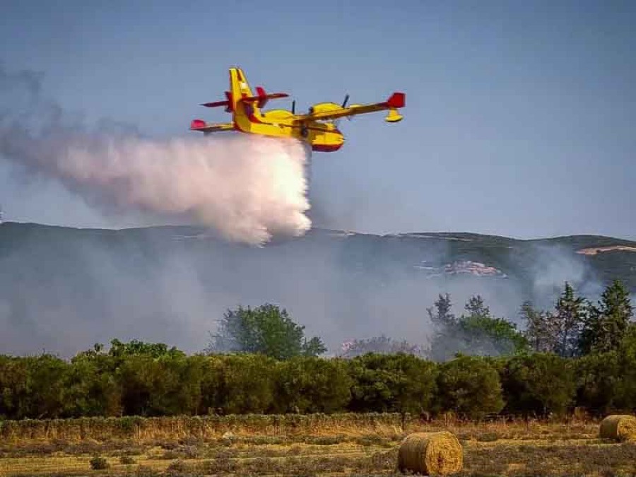 Πυρκαγιά στον Παλαιόκηπο Γέρας