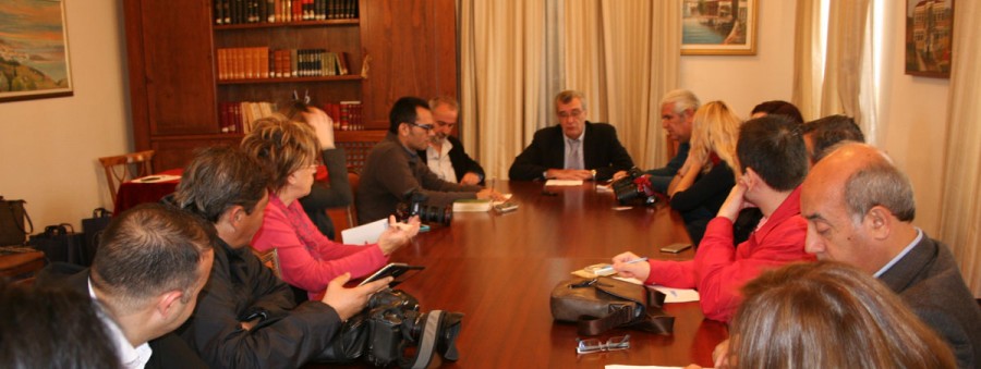 συνάντηση με το Δήμαρχο Λέσβου Σπύρο Γαληνό και τον Αντιδήμαρχο Κ. Αστυρακάκη