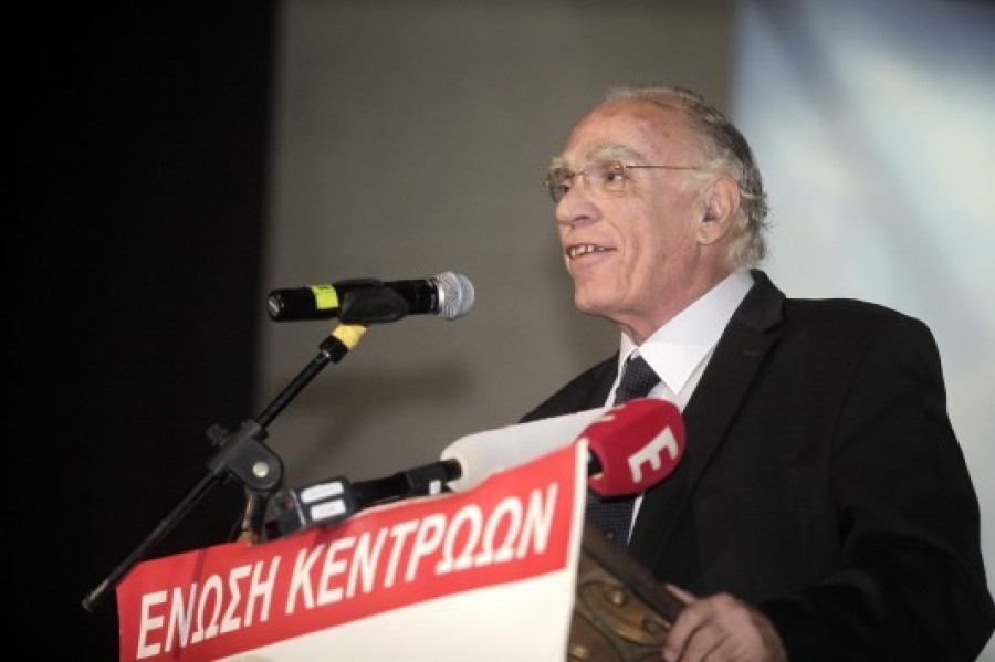 ο πρόεδρος της Ένωσης Κεντρώων Βασίλης Λεβέντης