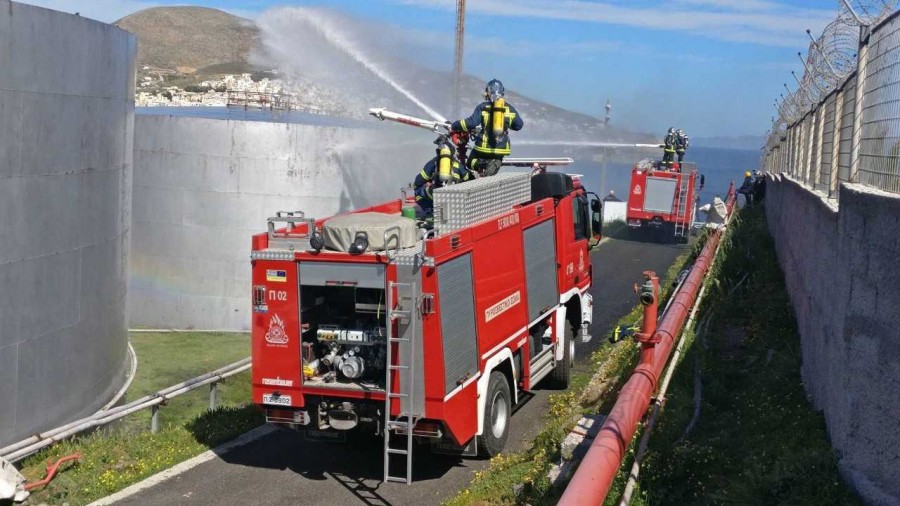 Άσκηση SEVESO από την Πυροσβεστική Υπηρεσία Μυτιλήνης