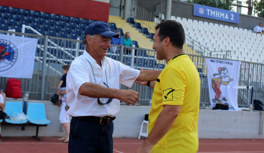Με τον τέως προπονητή του Θ. Δημητριάδη