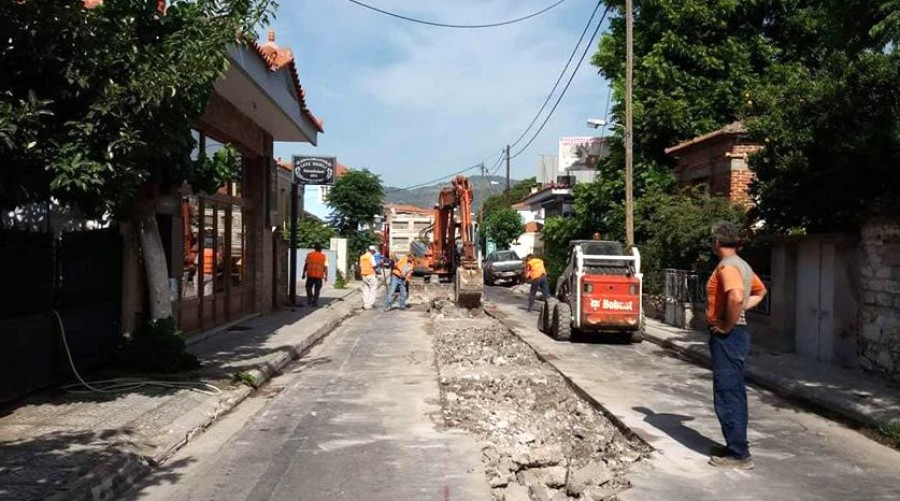 Συντήρηση Ε.Ο. στην Καλλονή 