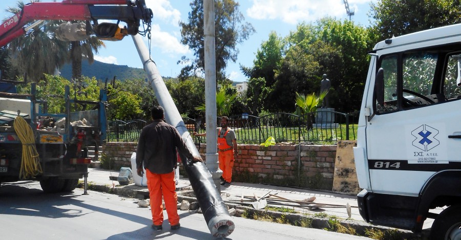 Αντικατάσταση πυλώνων της ΔΕΗ