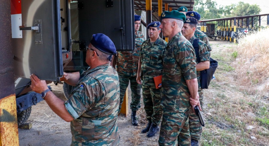 Ο Γενικός Επιθεωρητής Στρατού (ΓΕΠΣ) Αντιστράτηγος Αντώνιος Νομικός, επισκέφτηκε τη Λήμνο
